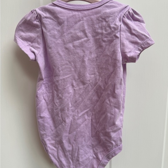 Disney Baby 12M Purple Mommy’s Mini Me Minnie Mouse Short Sleeve Onesie - Picture 4 of 5